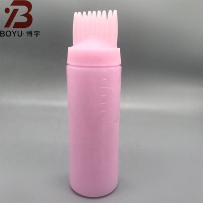 Household watering small watering can, hairdressing spray bottle, special empty bottle with comb PE soft shampoo bottle