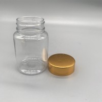 hot sale 80ML plastic bottle Health Care Bottle with golden colour cap