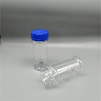 120ml transparent pet plastic  health care products bottle with cap