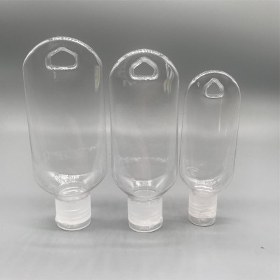 30mlPET inverted hook plastic bottle mini hand sanitizer bottle with flip cap