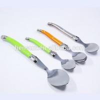 Kitchen cutlery set ABS handle stainless steel soup tasting spoon dinner spoon