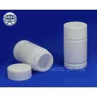 Plastic Bottles, White HDPE Pharmaceutical Rounds with White Ribbed Induction Lined Caps,cylinder plastic bottle with screw cap