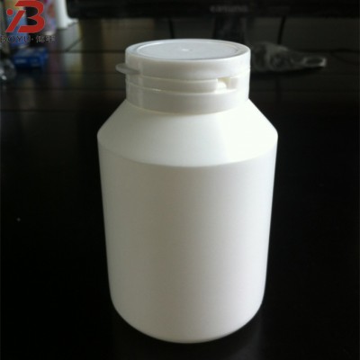 275ml PE plastic food powder white bottle,PE plastic chewing gum container with tamper proof tear off cap