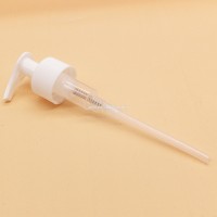 Ribbed cap 28/410 white color screw lotion pump, plastic switch hand pump